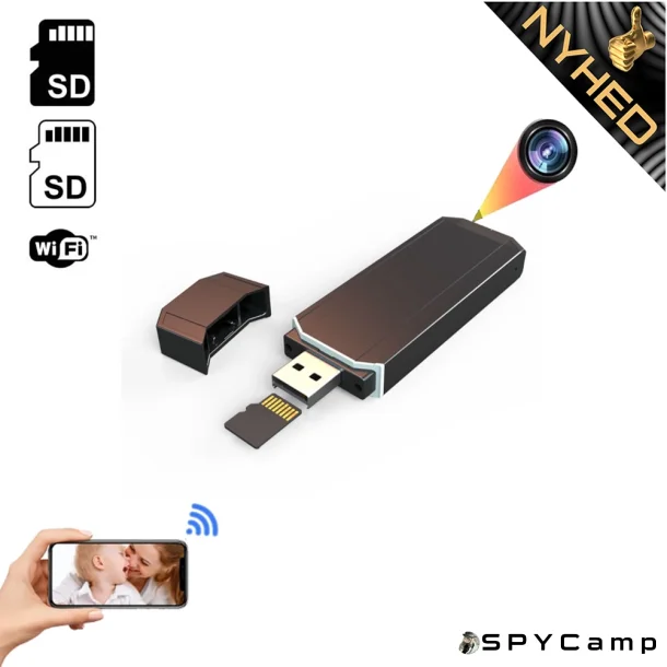 Spion Wifi USB Stik - Med kamera og lyd