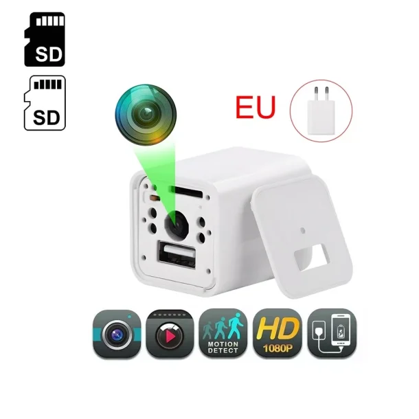 Spion USB Lader - Med indbygget kamera