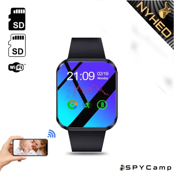 Spion Armbndsur Wifi  - Med indbygget kamera 