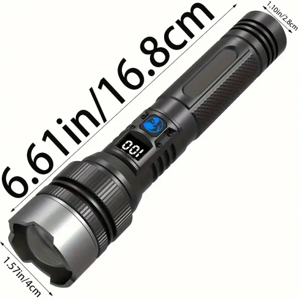 Super Lysstrk Taktisk LED-Lommelygte 1000 Lumen