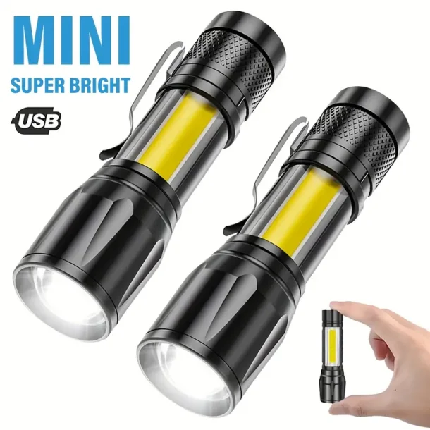 2 stk Mini LED Lommelygter