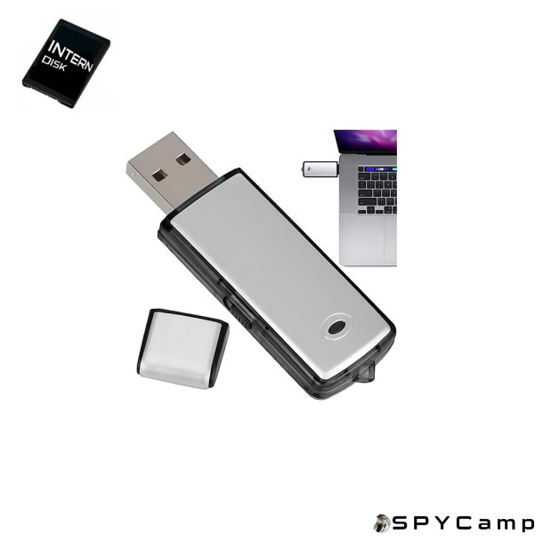 Spion lydoptager - indbygget i USB stik 